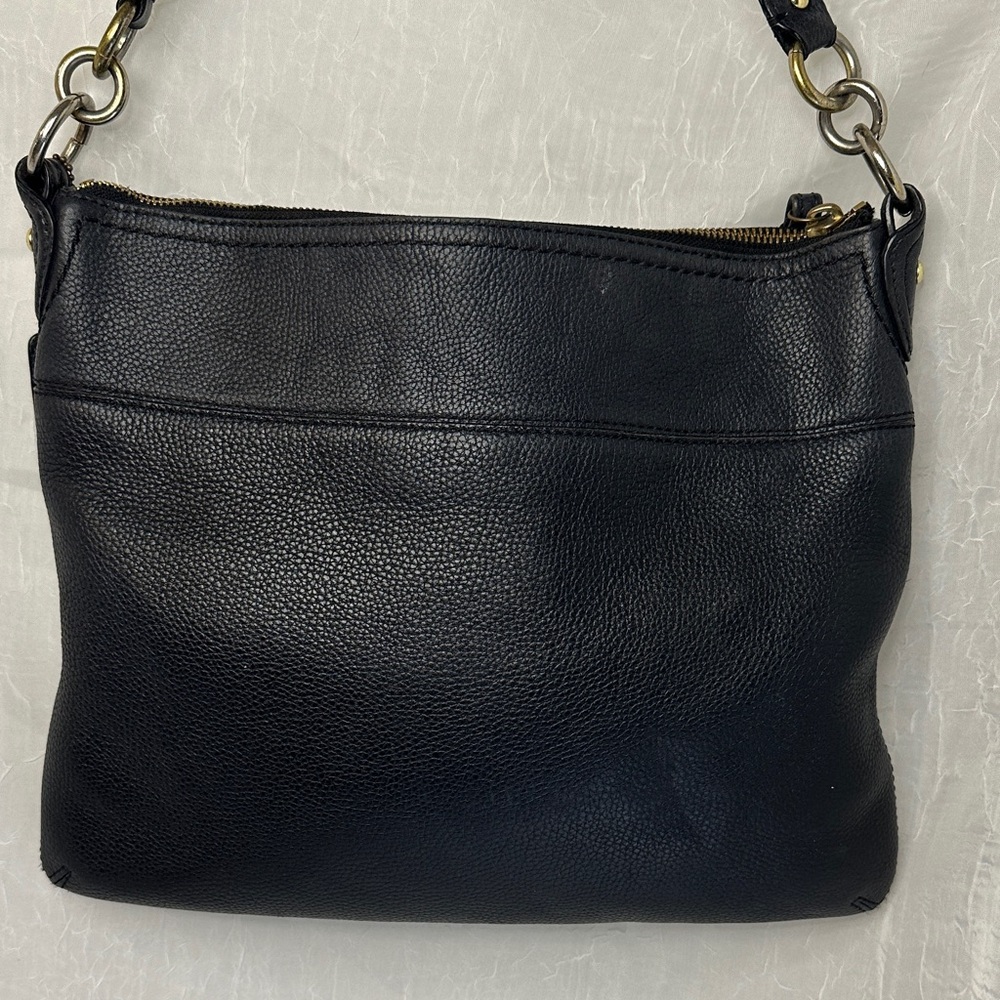 Coach Poppi Perri Black Leather Shoulder Bag - Picture 2 of 11